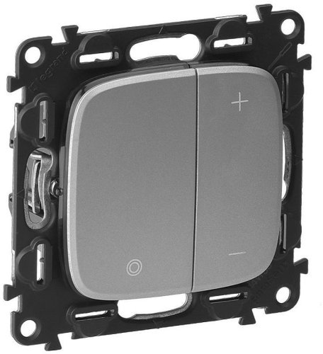 Светорегулятор нажимной без рамки Legrand Valena Allure 5-400Вт алюминий картинка